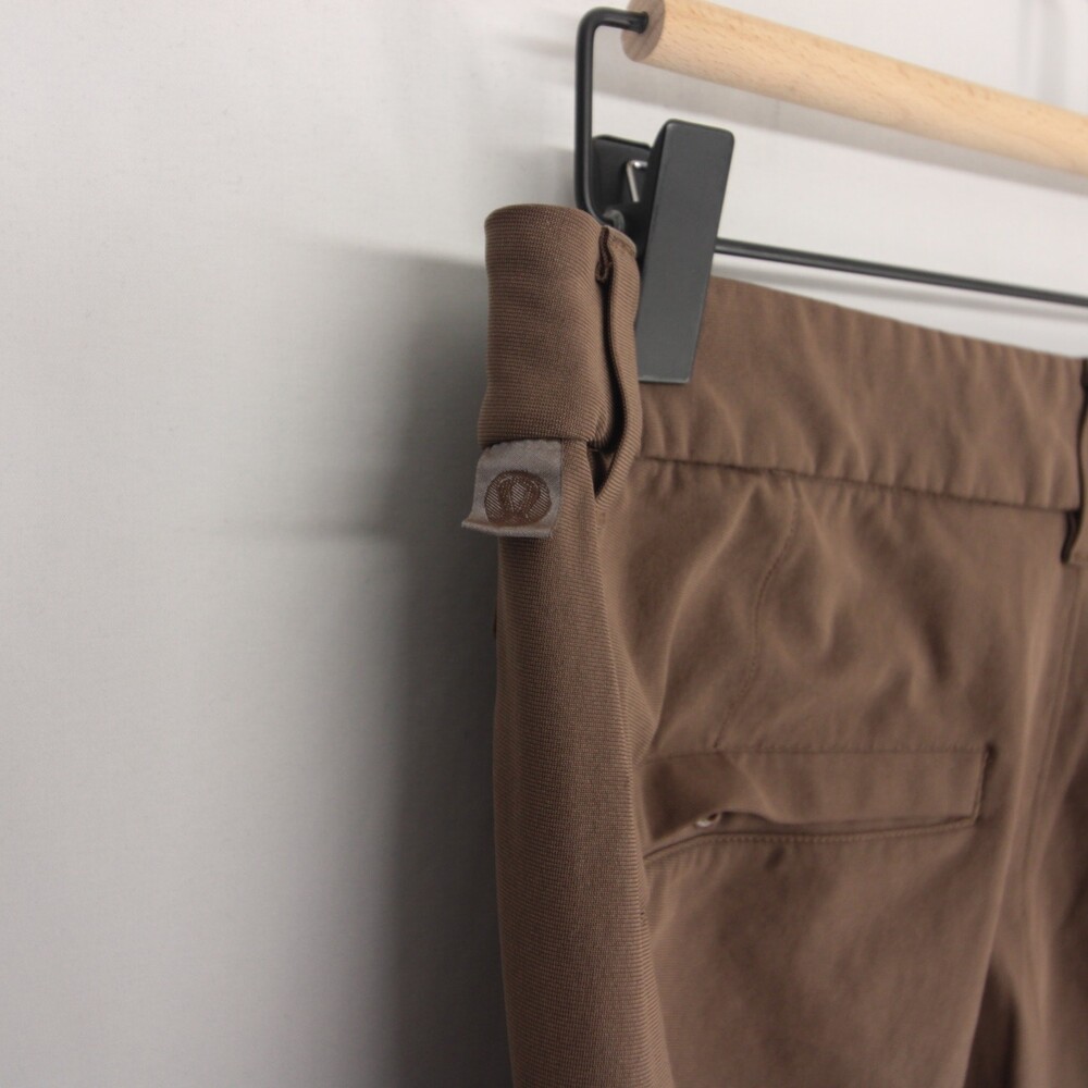 Lululemon Commission Pants Mens 31 Brown Warpstreme Slim Fit ABC Chinos - Picture 5 of 11